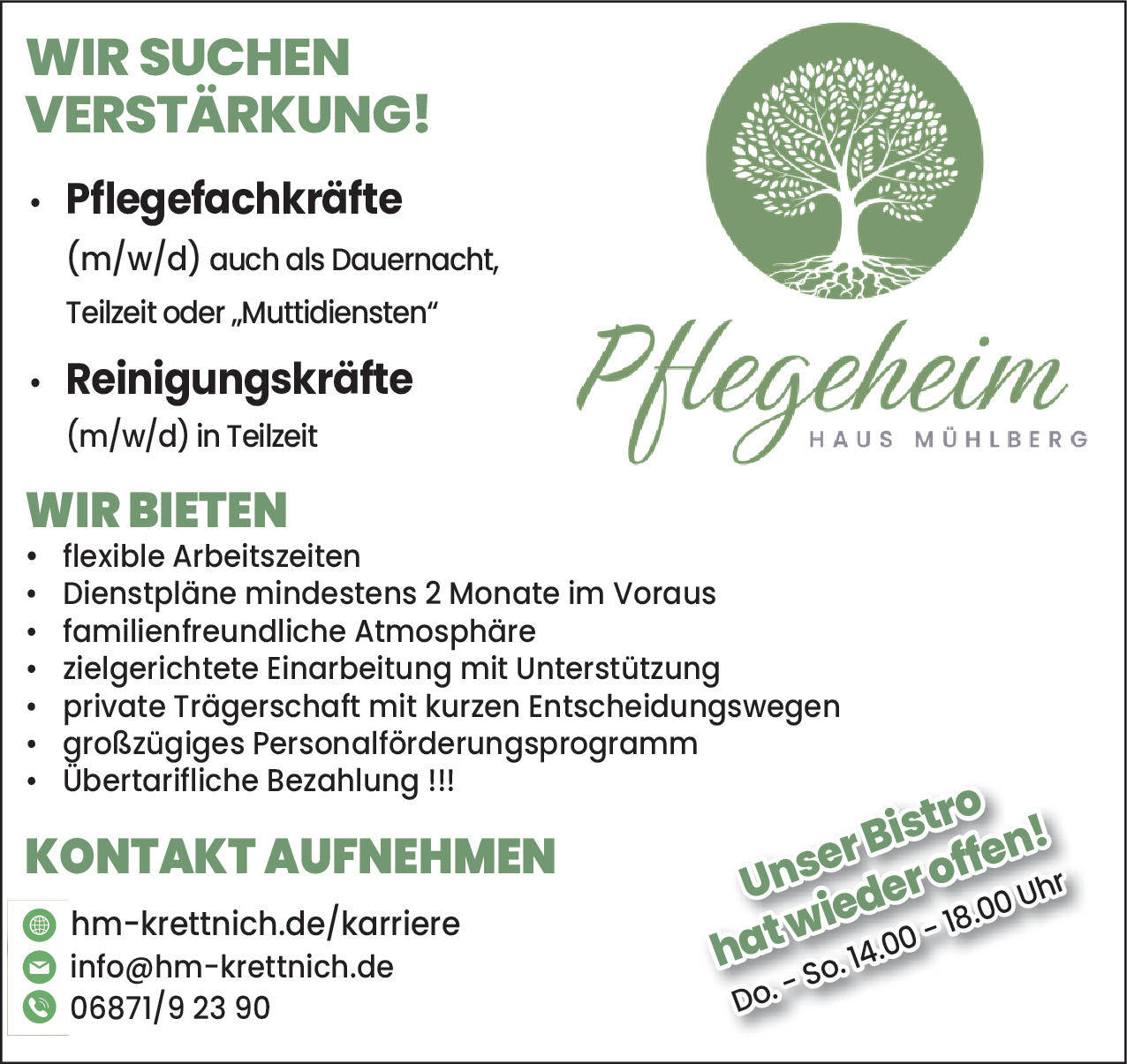 Pflegefachkräfte (m/w/d)