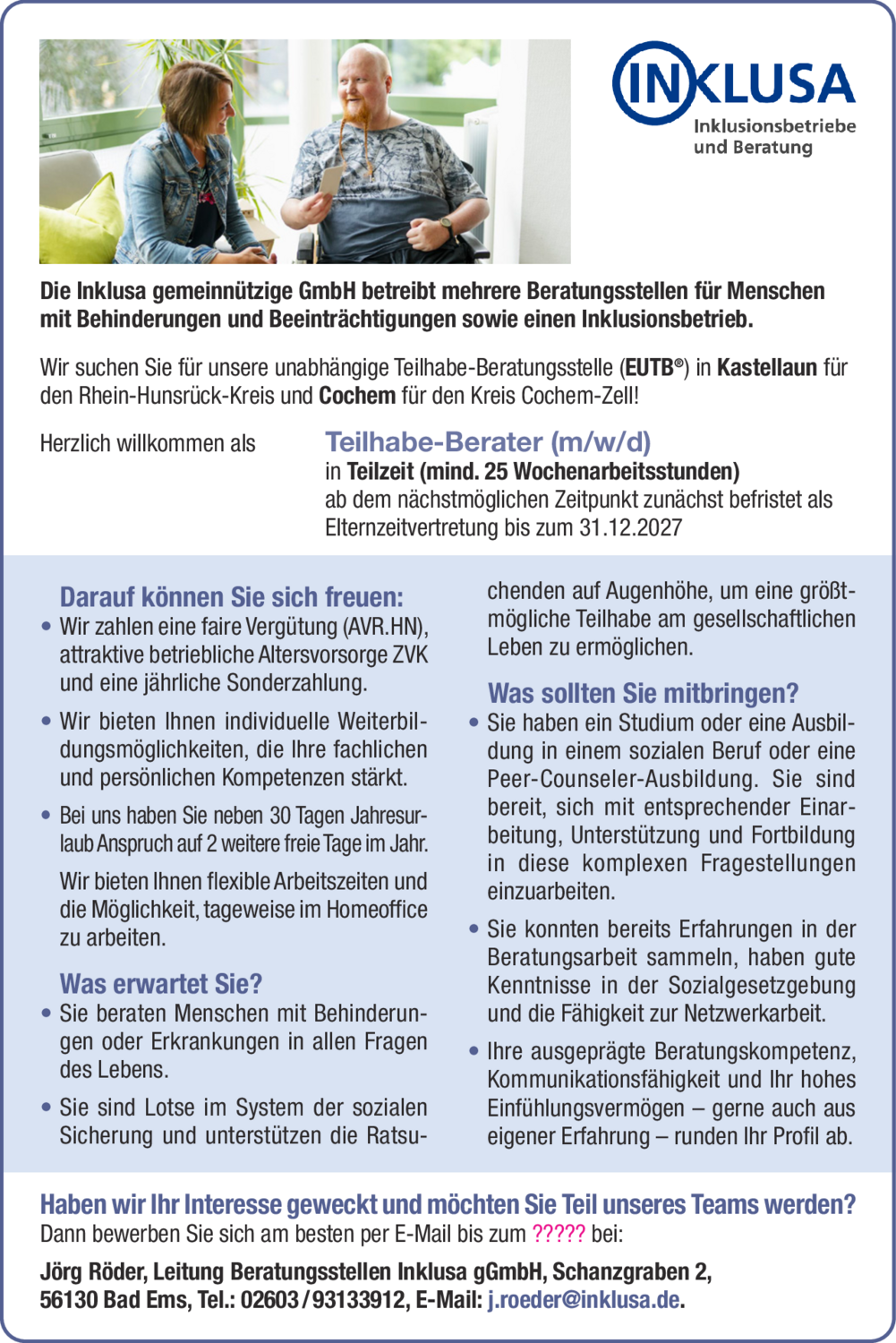 Teilhabe-Berater (m/w/d)