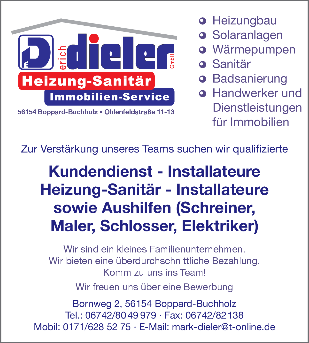 Aushilfen - Schlosser (m/w/d)