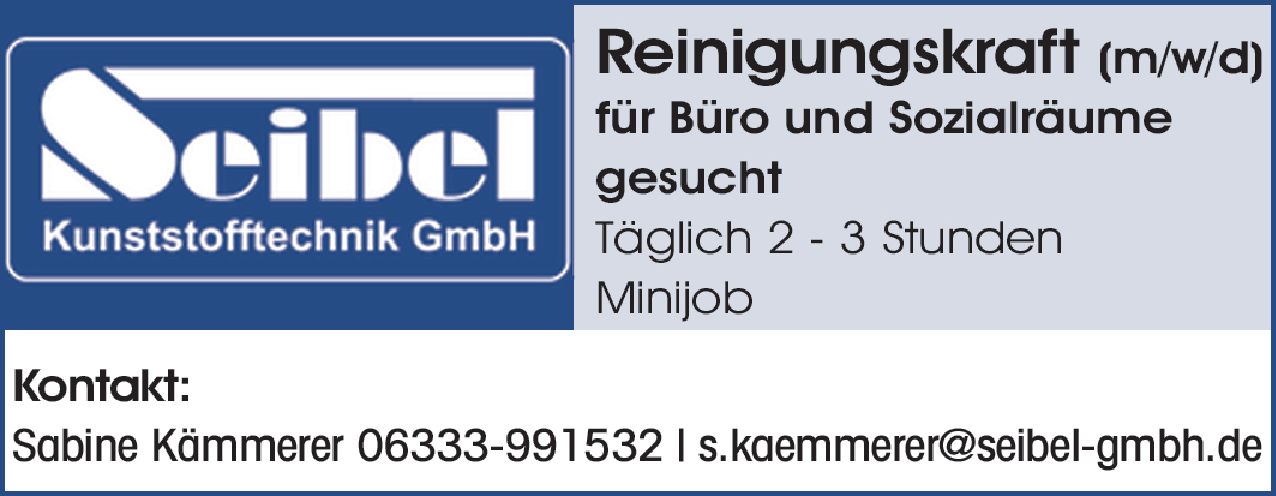 Reinigungskraft (m/w/d)