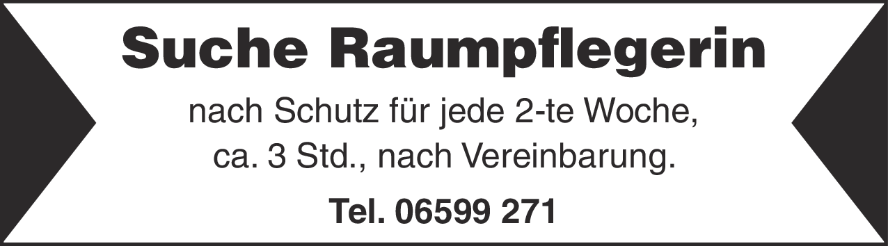 Raumpflegerin (m/w/d)