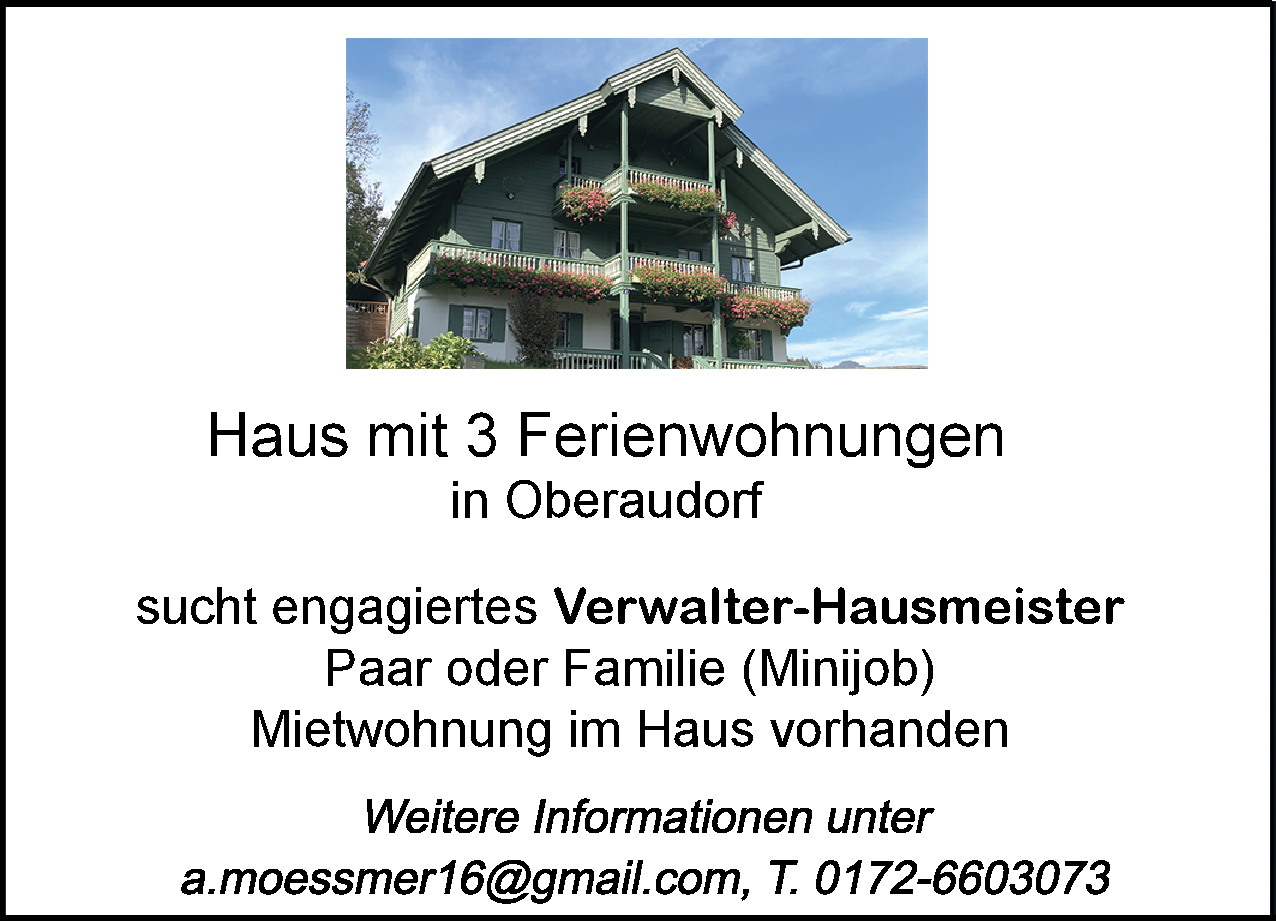 Verwalter-Hausmeister (m/w/d)