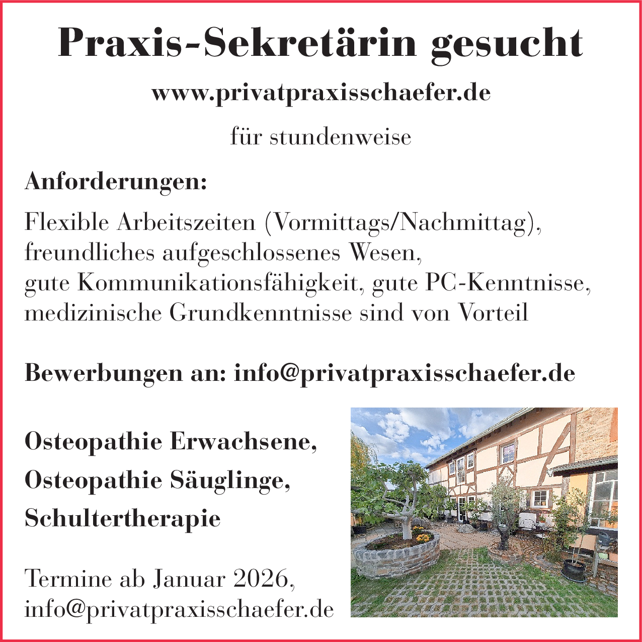 Praxis-Sekretärin (m/w/d)