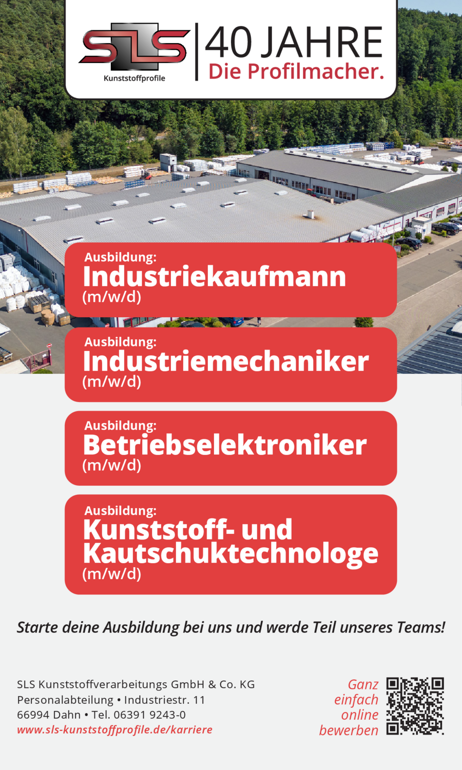 Kunststoff- und Kautschuktechnologe (m/w/d)