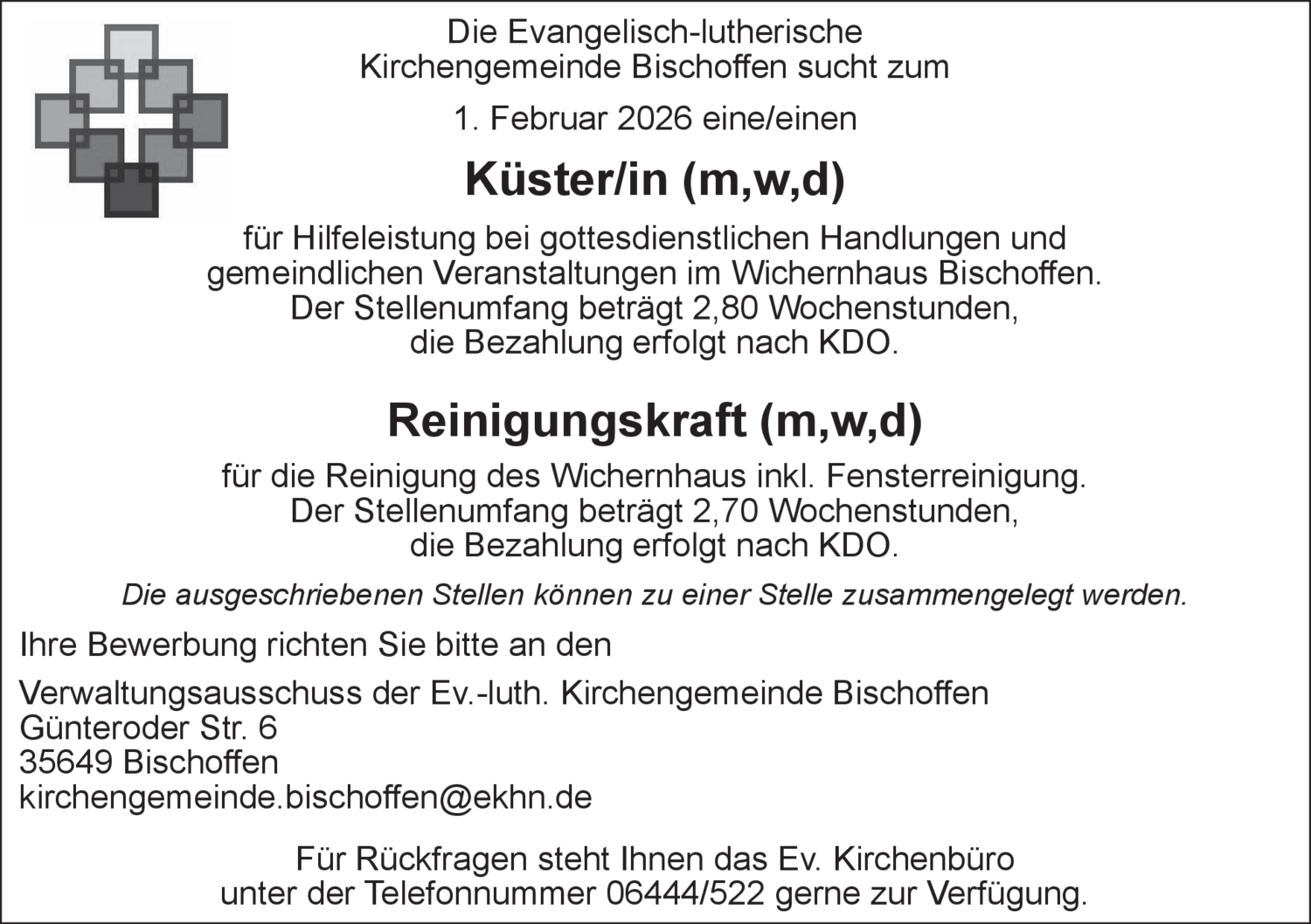 Küster/in (m/w/d)