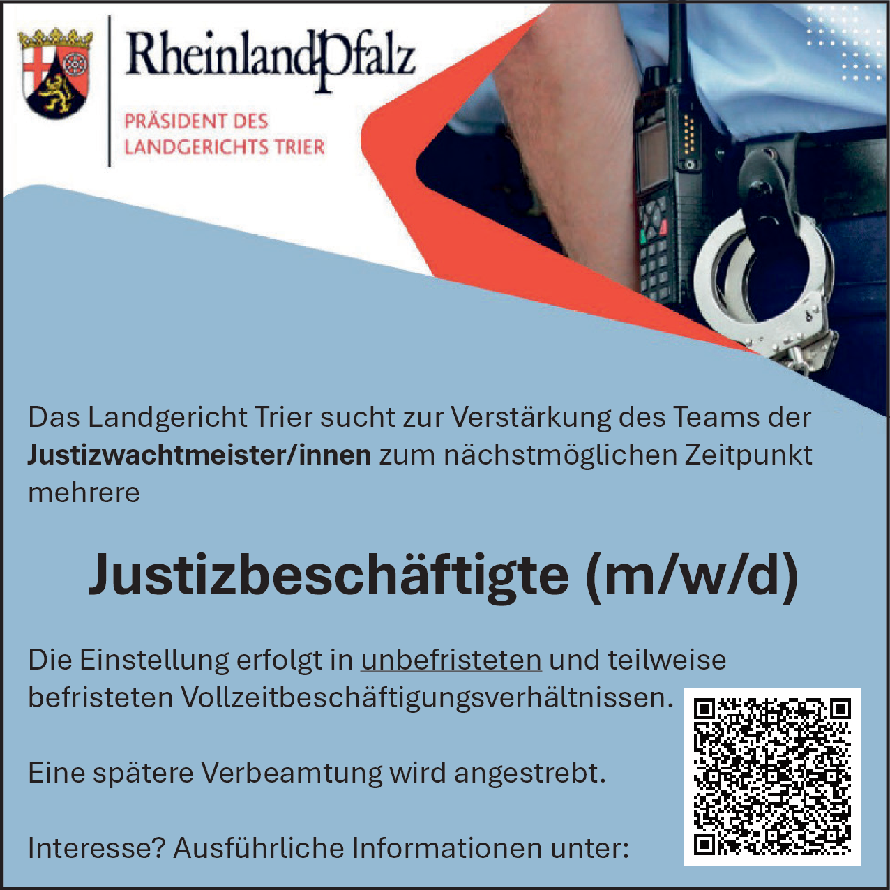 Justizbeschäftigte (m/w/d)