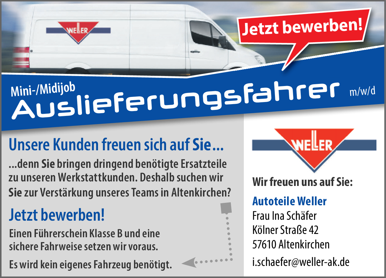 Auslieferungsfahrer (m/w/d)