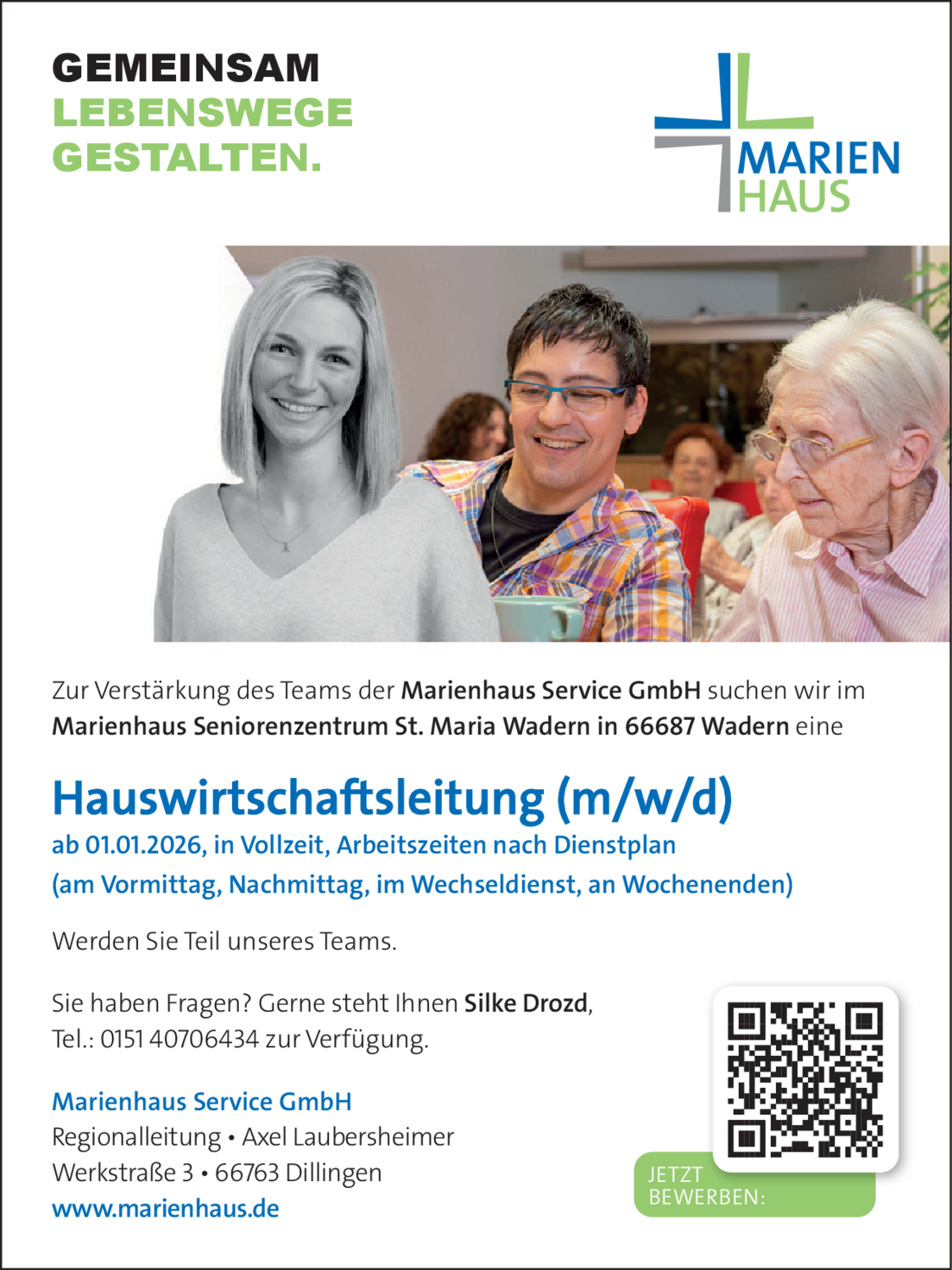 Hauswirtschaftsleitung (m/w/d)