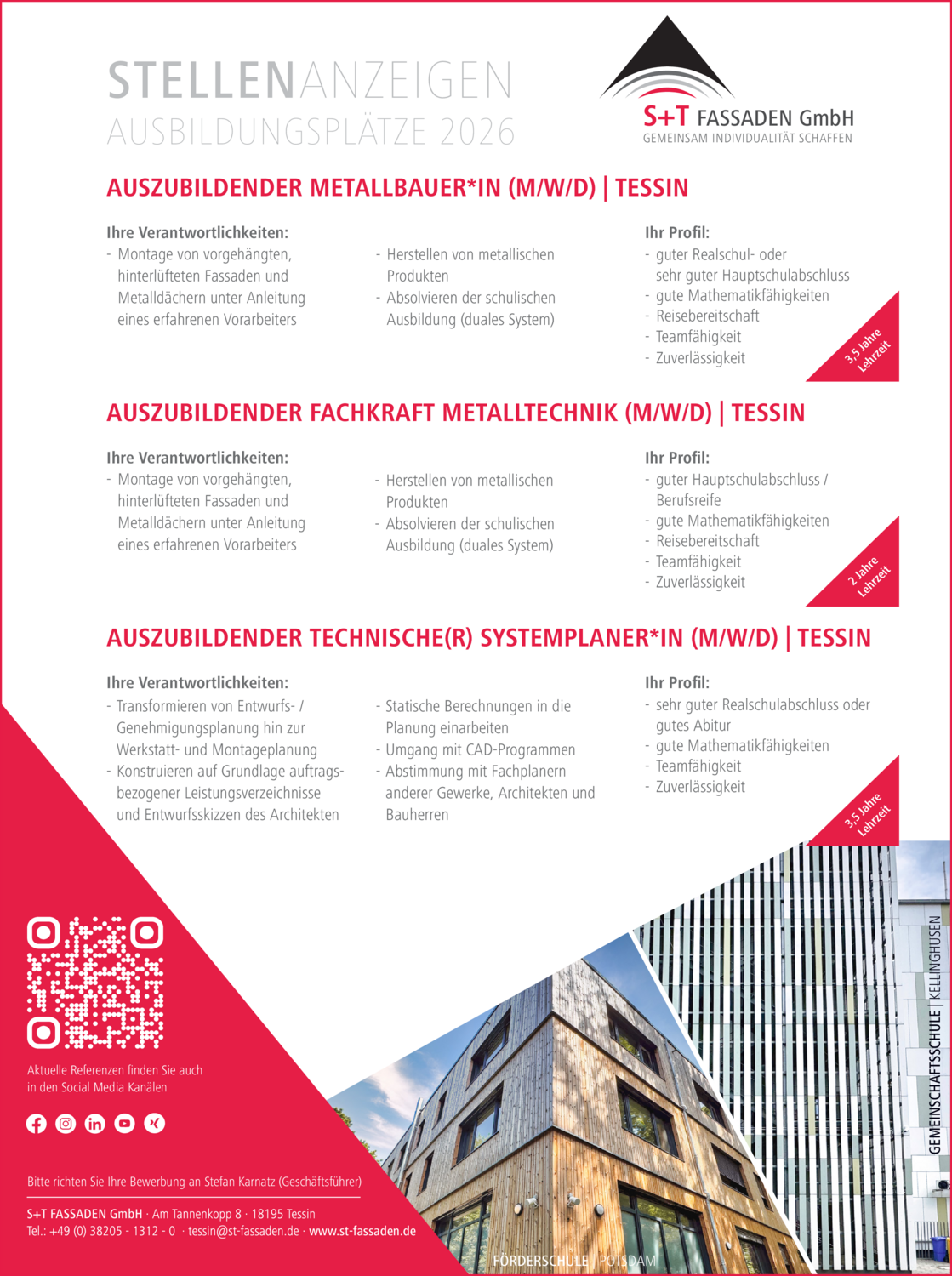 Auszubildender Metallbauer*in (m/w/d)