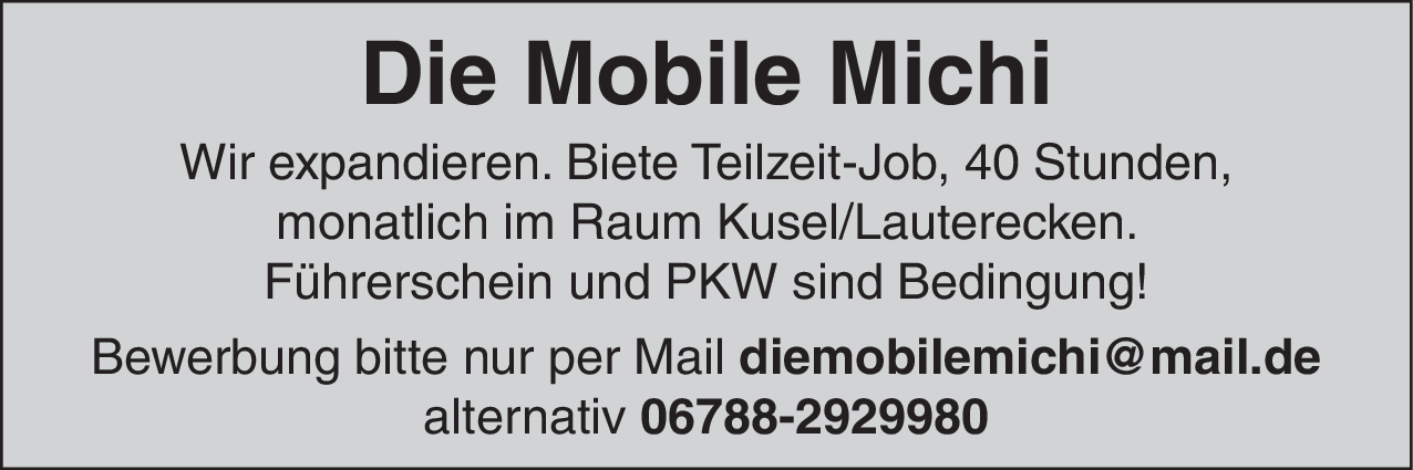 Teilzeit-Job (m/w/d)