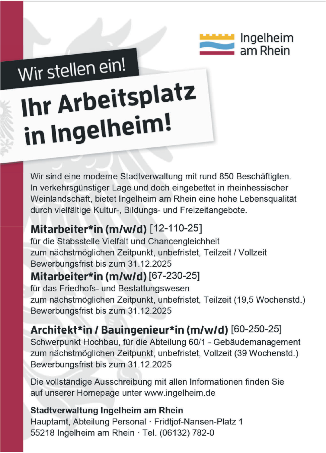 Architekt*in / Bauingenieur*in (m/w/d)