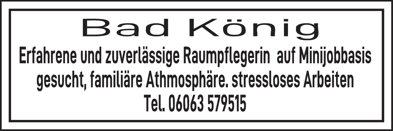 Raumpflegerin (m/w/d)