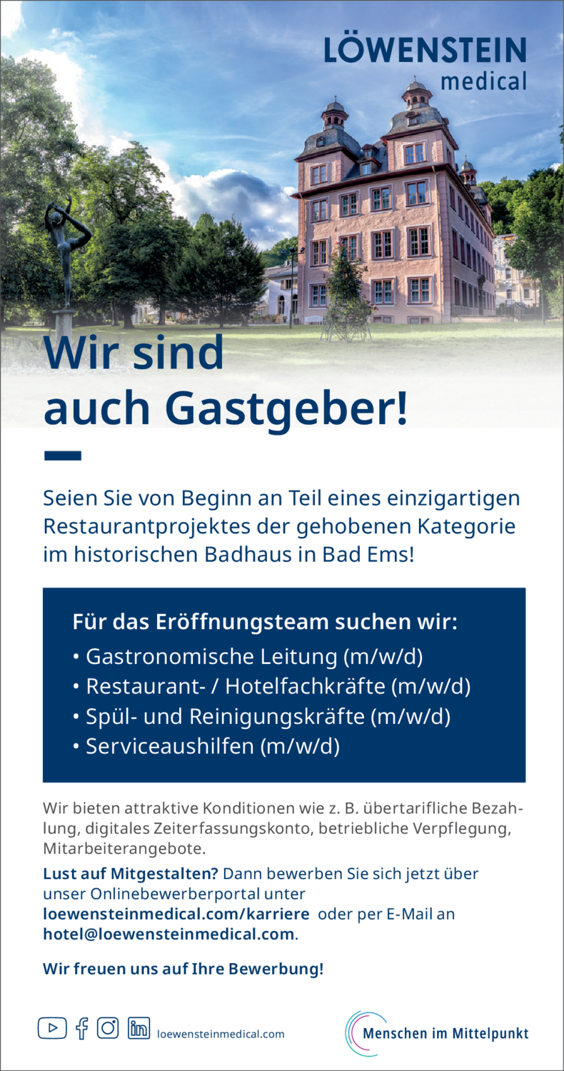 Spül- und Reinigungskräfte (m/w/d)