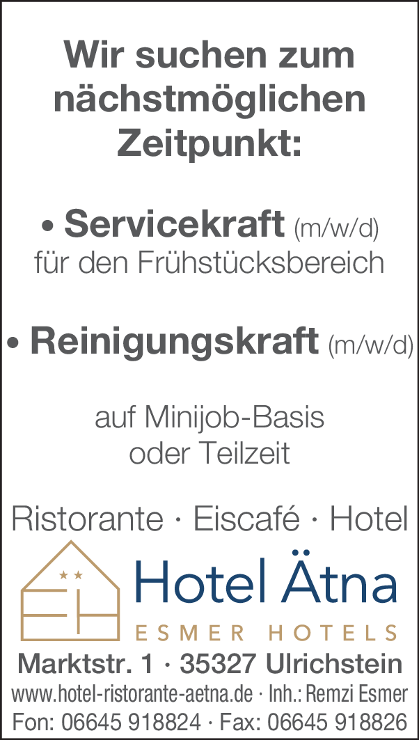 Reinigungskraft (m/w/d)