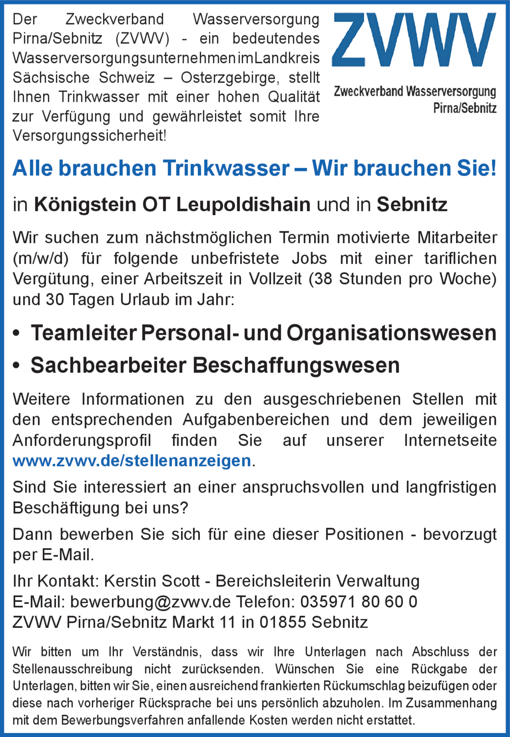 Sachbearbeiter Beschaffungswesen (m/w/d)