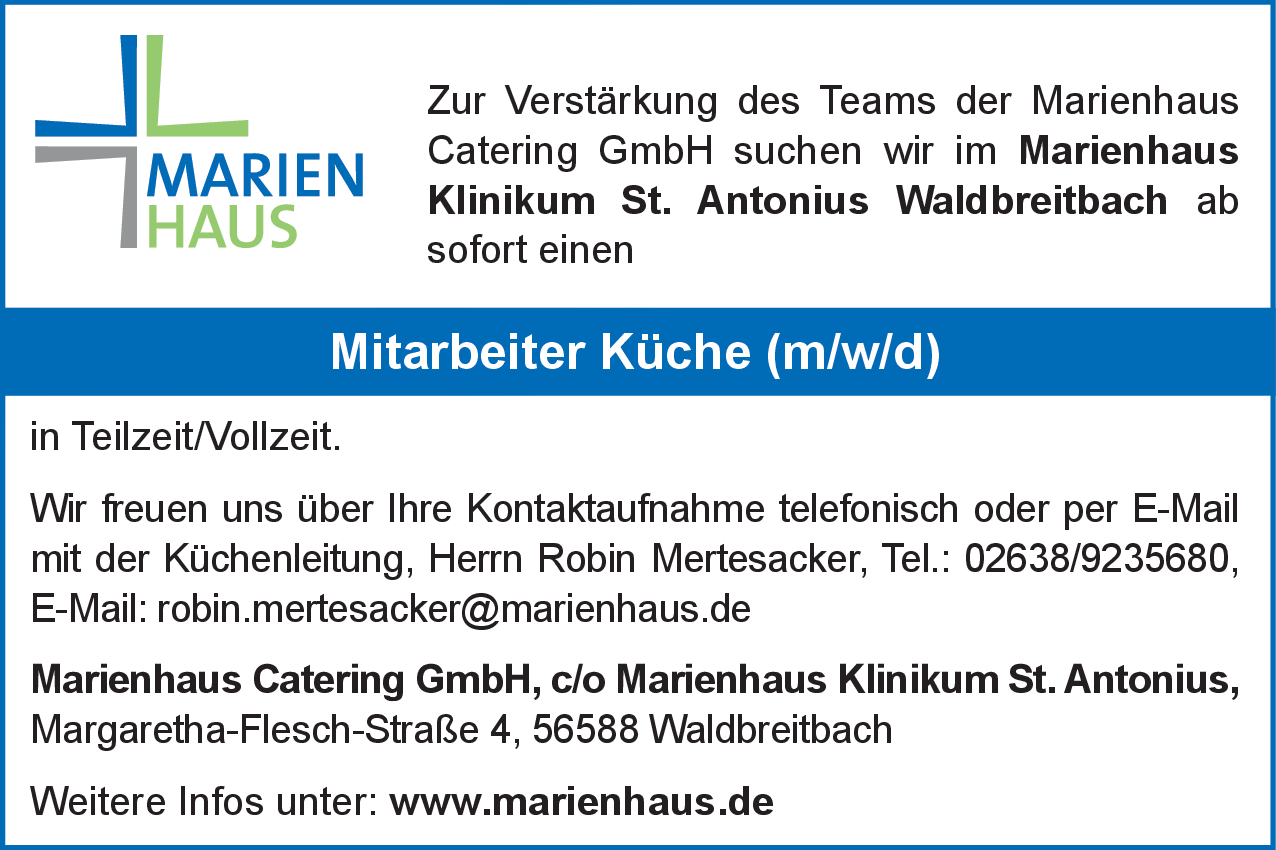 Mitarbeiter Küche (m/w/d)